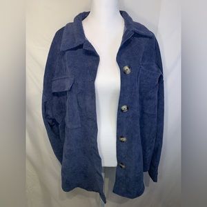 Oversized corduroyed shirt